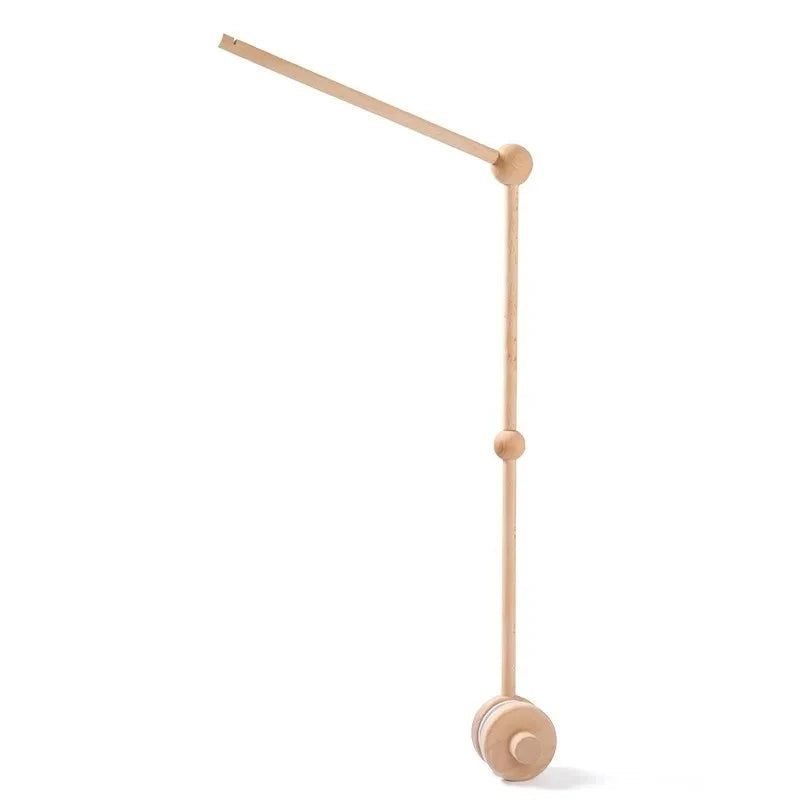 Baby Rattle Toy Bed Bell Bracket Wooden Mobile 0-12 Months Newborn Crochet Bed Bell Hanging Toys Holder Bracket Infant Crib Gift Purest Peak